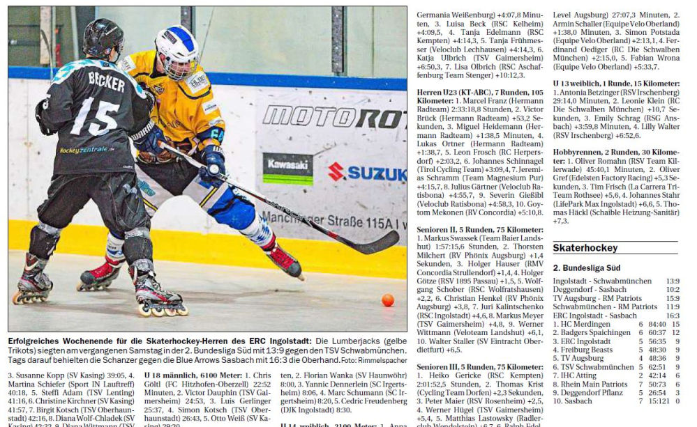 Erfolgreiches Wochenende von Lumberjacks 1 Erfolgreiches Wochenende von Lumberjacks 1